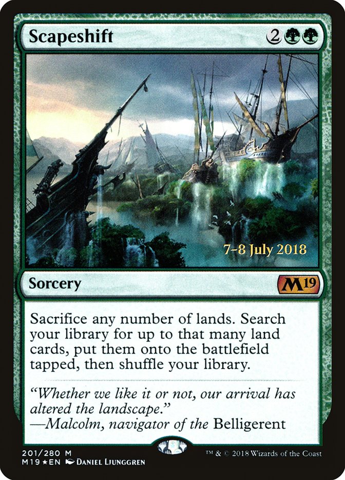 Scapeshift [Core Set 2019 Prerelease Promos] | Dragon's Lair Comics and Fantasy Houston TX