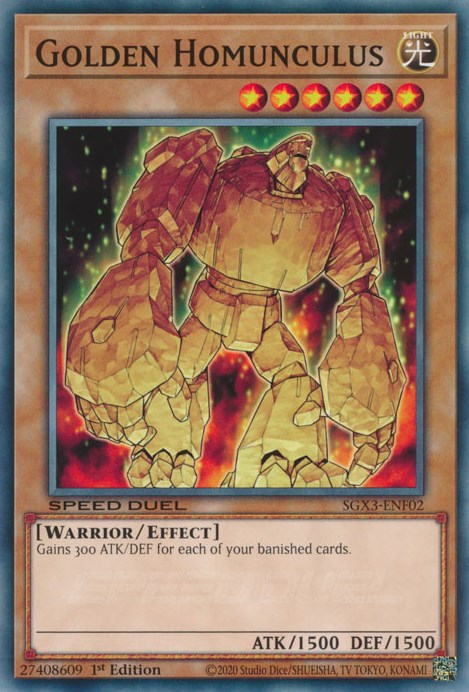Golden Homunculus [SGX3-ENF02] Common | Dragon's Lair Comics and Fantasy Houston TX