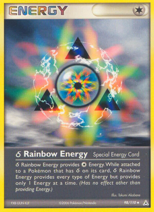 Rainbow Energy (98/110) (Delta Species) [EX: Holon Phantoms] | Dragon's Lair Comics and Fantasy Houston TX