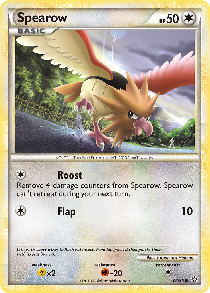 Spearow (62/95) [HeartGold & SoulSilver: Unleashed] | Dragon's Lair Comics and Fantasy Houston TX