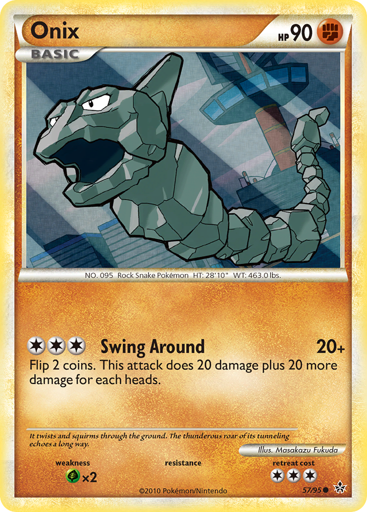 Onix (57/95) [HeartGold & SoulSilver: Unleashed] | Dragon's Lair Comics and Fantasy Houston TX