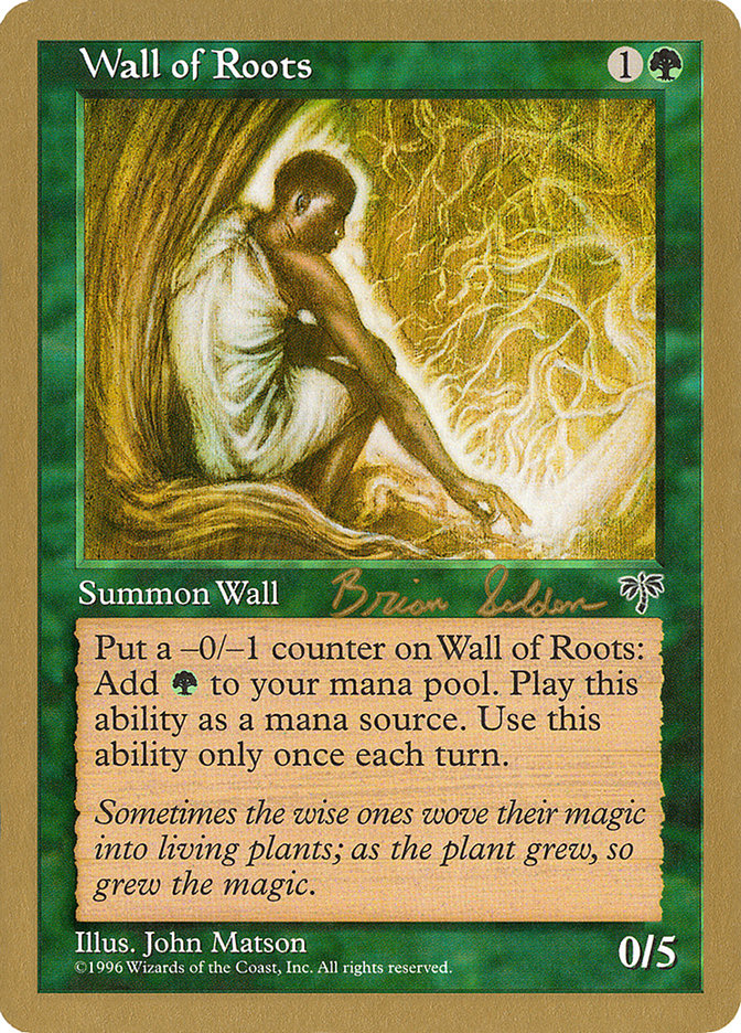 Wall of Roots (Brian Selden) [World Championship Decks 1998] | Dragon's Lair Comics and Fantasy Houston TX