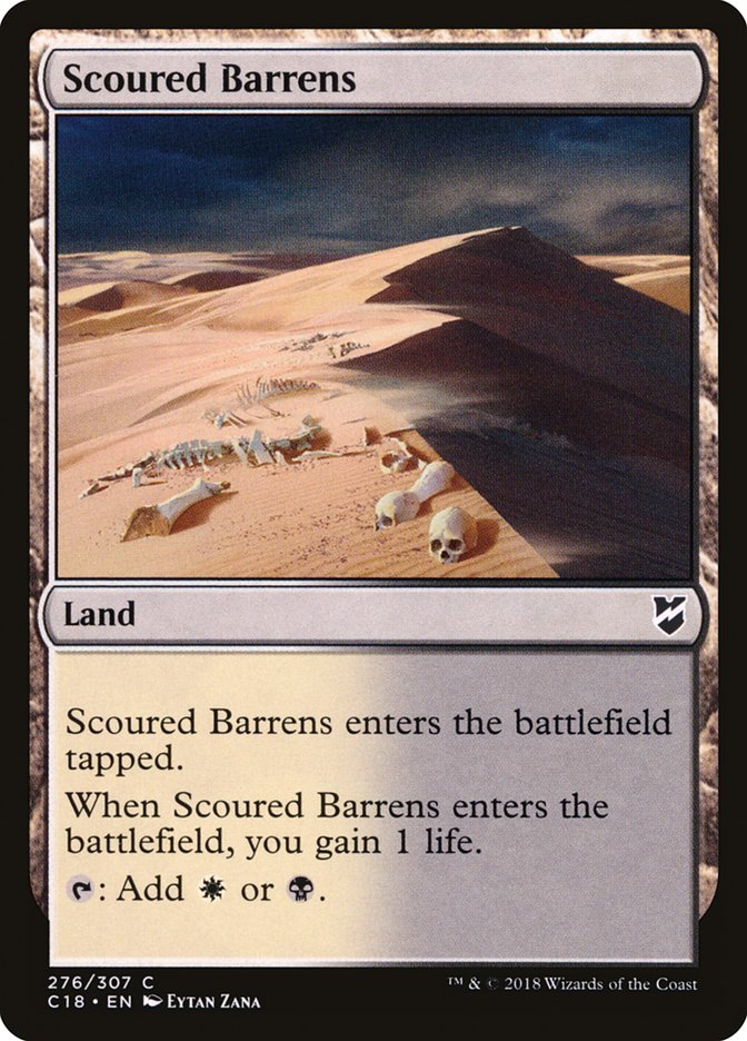 Scoured Barrens [Commander 2018] | Dragon's Lair Comics and Fantasy Houston TX