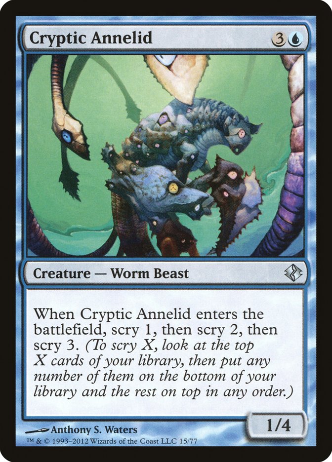Cryptic Annelid [Duel Decks: Venser vs. Koth] | Dragon's Lair Comics and Fantasy Houston TX