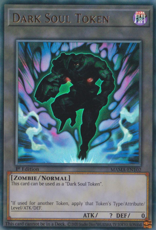 Dark Soul Token [MAMA-EN102] Ultra Rare | Dragon's Lair Comics and Fantasy Houston TX