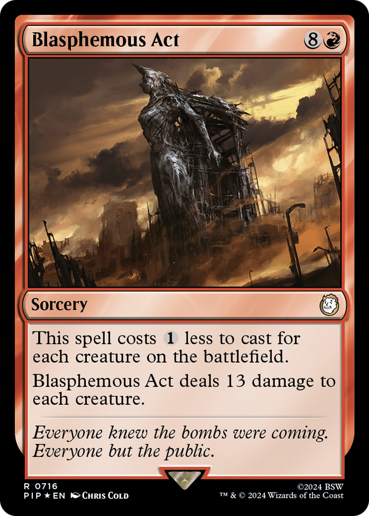 Blasphemous Act (Surge Foil) [Fallout] | Dragon's Lair Comics and Fantasy Houston TX