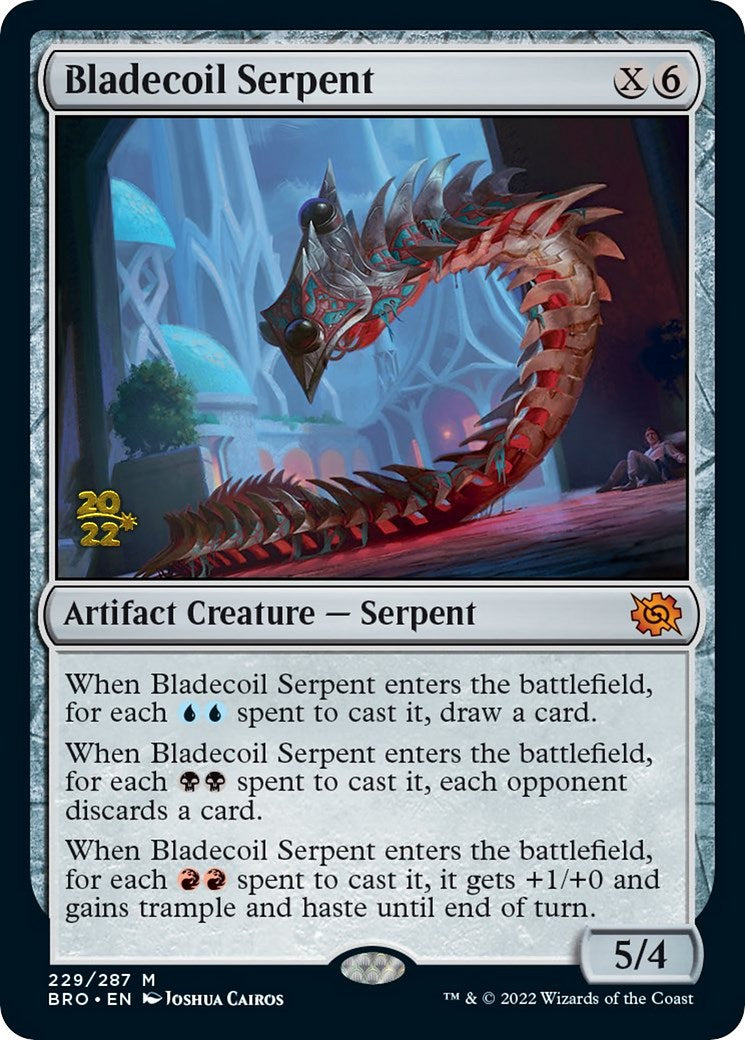 Bladecoil Serpent [The Brothers' War Prerelease Promos] | Dragon's Lair Comics and Fantasy Houston TX