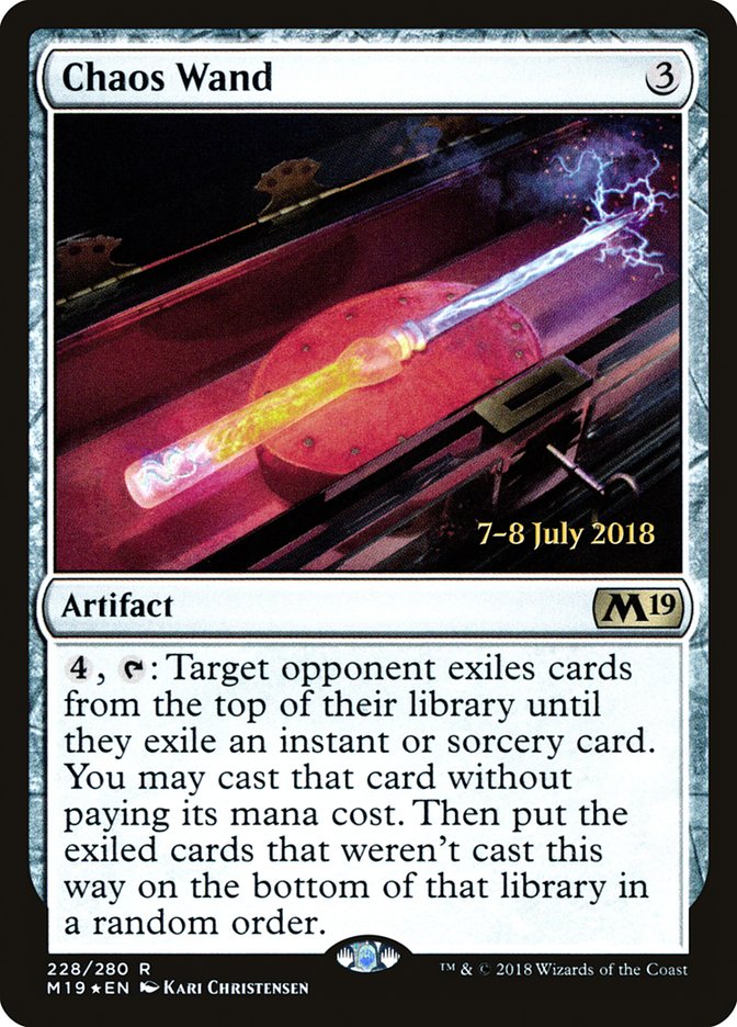 Chaos Wand [Core Set 2019 Prerelease Promos] | Dragon's Lair Comics and Fantasy Houston TX