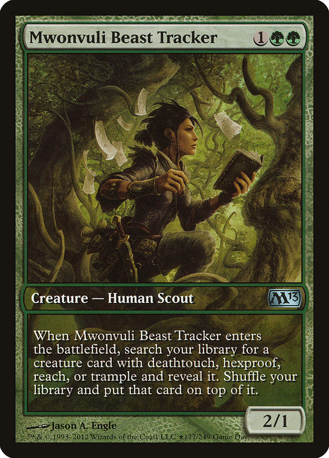 Mwonvuli Beast Tracker (Game Day) [Magic 2013 Promos] | Dragon's Lair Comics and Fantasy Houston TX