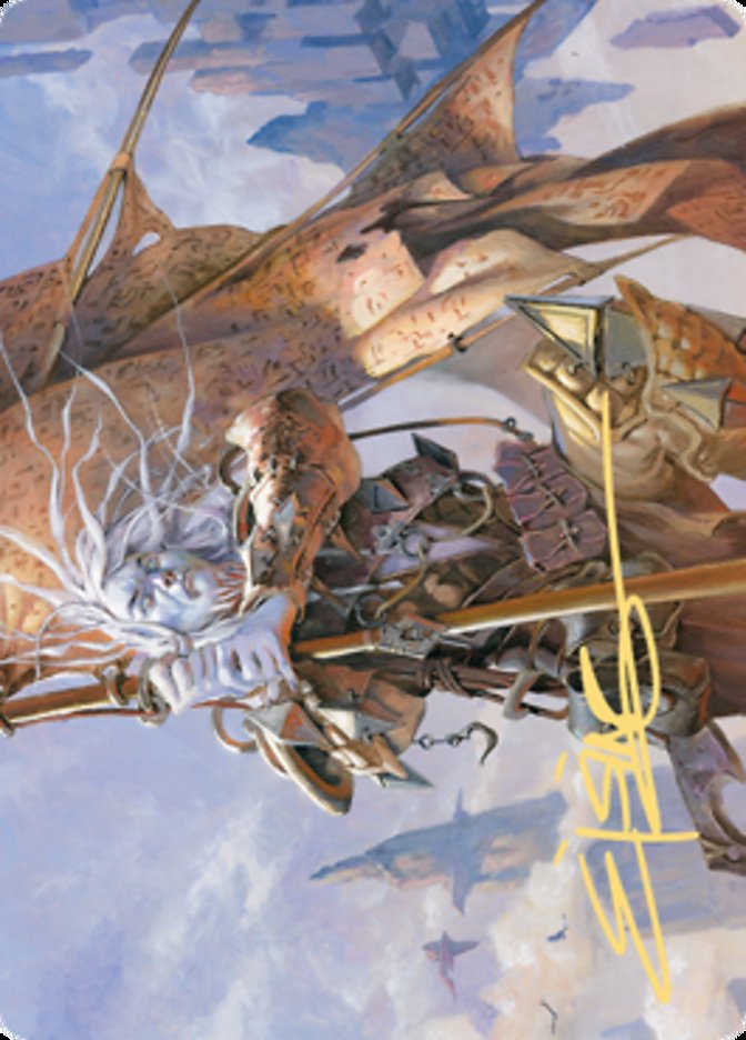 Sea Gate Banneret Art Card (Gold-Stamped Signature) [Zendikar Rising Art Series] | Dragon's Lair Comics and Fantasy Houston TX