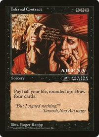 Infernal Contract (Oversized) [Oversize Cards] | Dragon's Lair Comics and Fantasy Houston TX