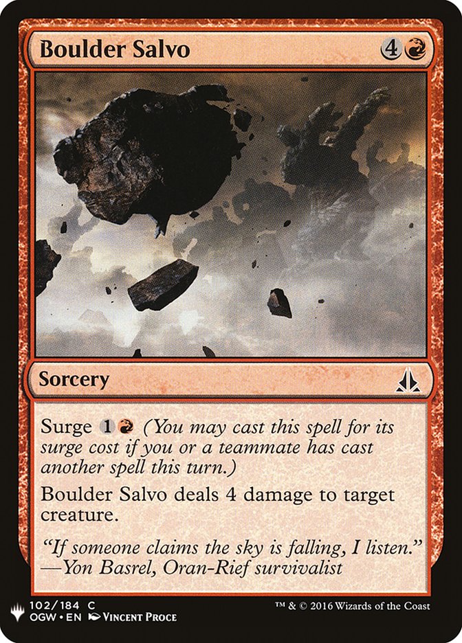 Boulder Salvo [Mystery Booster] | Dragon's Lair Comics and Fantasy Houston TX