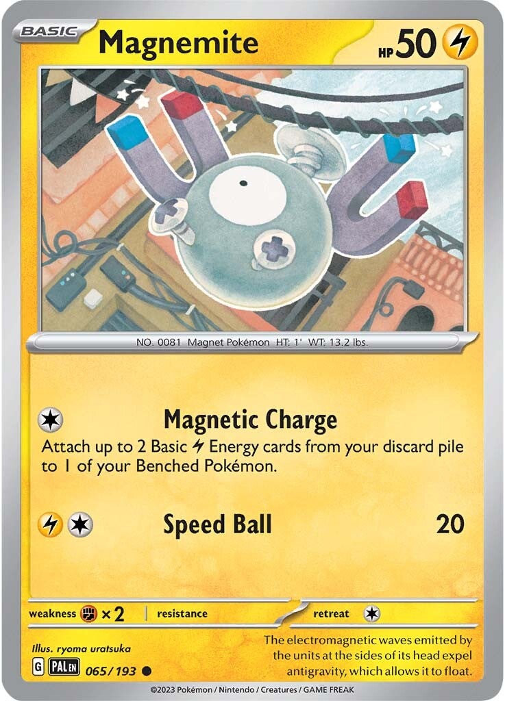 Magnemite (065/193) [Scarlet & Violet: Paldea Evolved] | Dragon's Lair Comics and Fantasy Houston TX