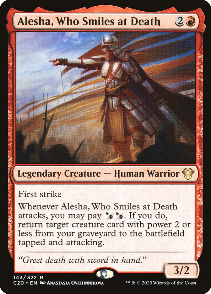 Alesha, Who Smiles at Death [Commander 2020] | Dragon's Lair Comics and Fantasy Houston TX