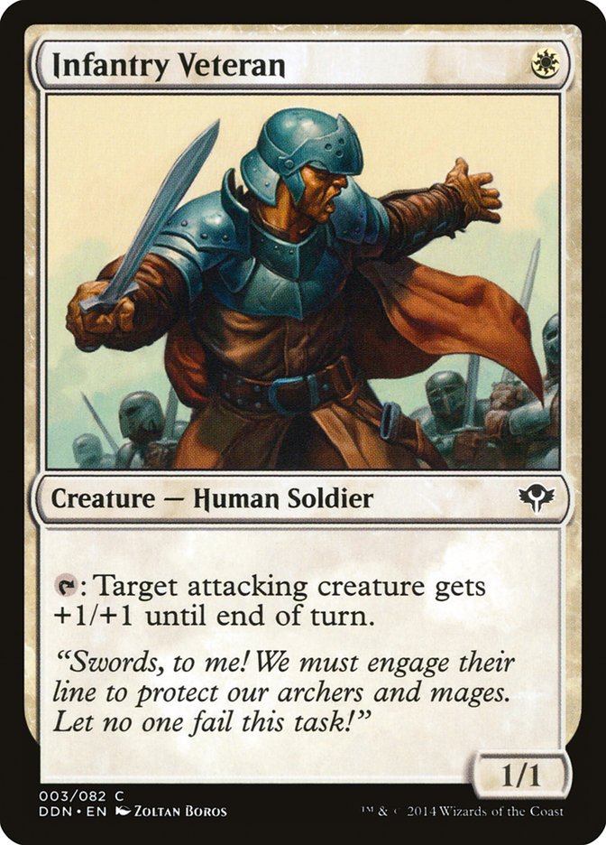 Infantry Veteran [Duel Decks: Speed vs. Cunning] | Dragon's Lair Comics and Fantasy Houston TX