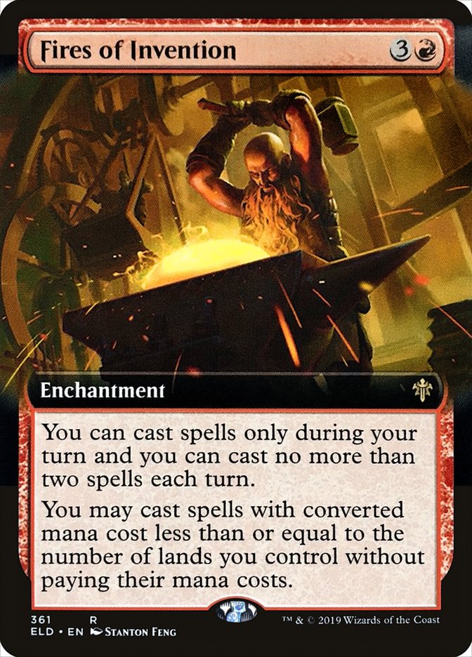 Fires of Invention (Extended Art) [Throne of Eldraine] | Dragon's Lair Comics and Fantasy Houston TX