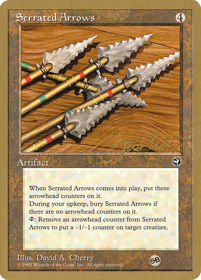 Serrated Arrows (Mark Justice) (SB) [Pro Tour Collector Set] | Dragon's Lair Comics and Fantasy Houston TX