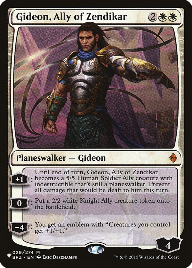 Gideon, Ally of Zendikar [The List] | Dragon's Lair Comics and Fantasy Houston TX
