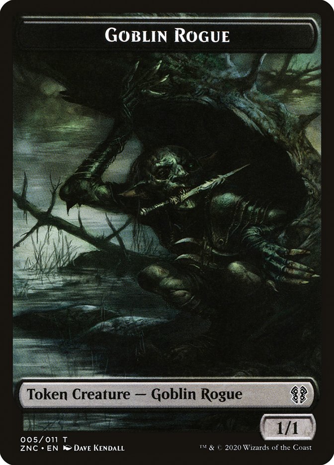 Faerie Rogue // Goblin Rogue Double-Sided Token [Zendikar Rising Commander Tokens] | Dragon's Lair Comics and Fantasy Houston TX