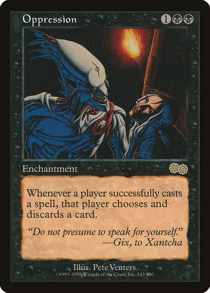 Oppression [Urza's Saga] | Dragon's Lair Comics and Fantasy Houston TX