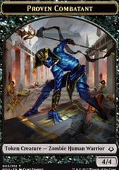 Proven Combatant // Cat Double-Sided Token [Hour of Devastation Tokens] | Dragon's Lair Comics and Fantasy Houston TX