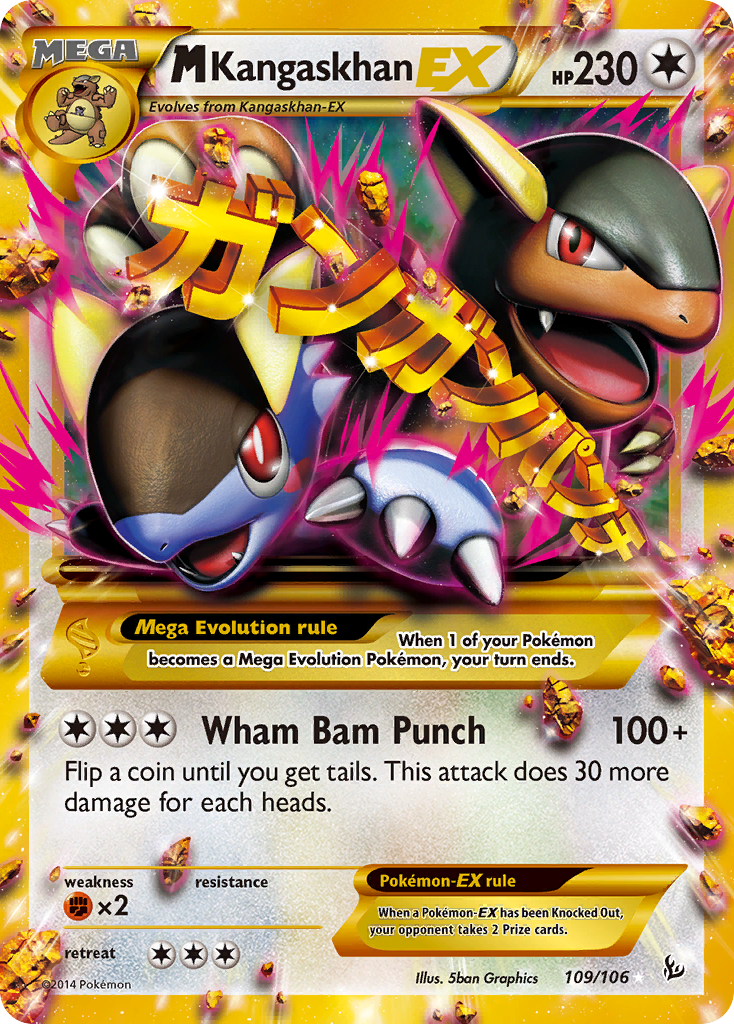 M Kangaskhan EX (109/106) [XY: Flashfire] | Dragon's Lair Comics and Fantasy Houston TX