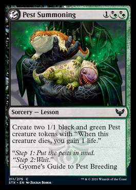 Pest Summoning [Strixhaven: School of Mages] | Dragon's Lair Comics and Fantasy Houston TX