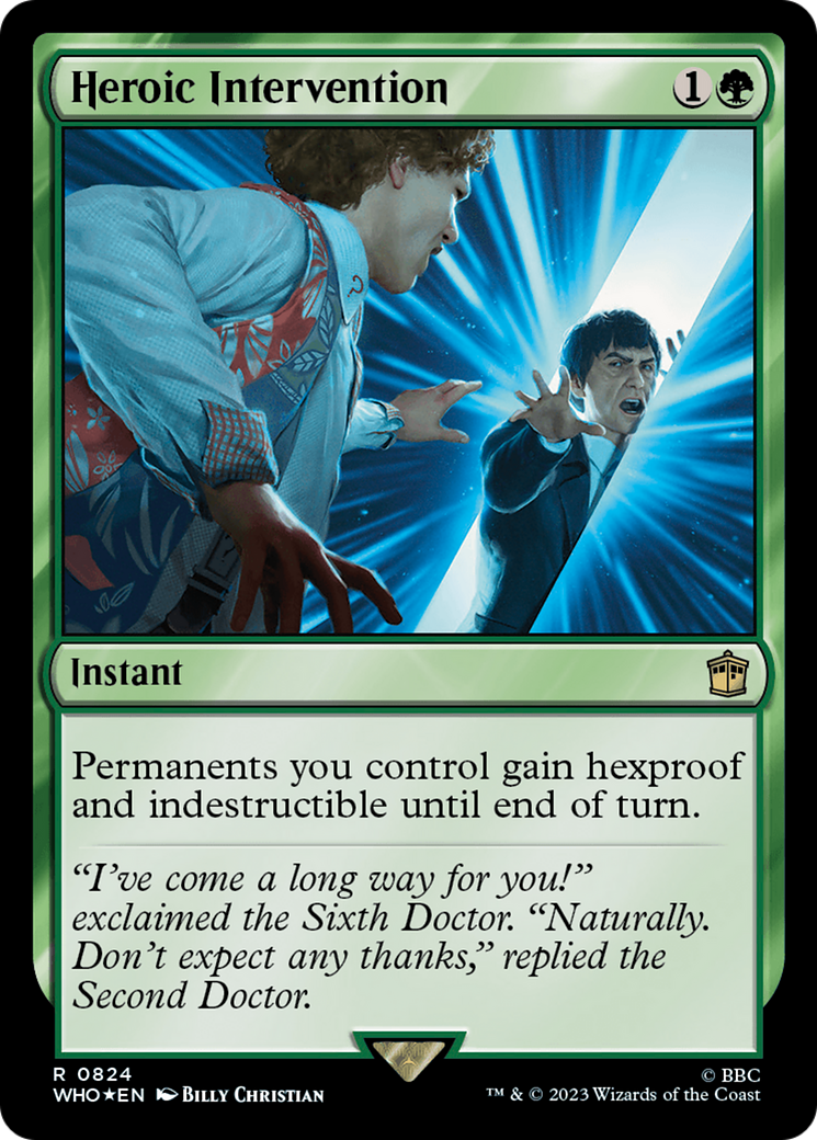 Heroic Intervention (Surge Foil) [Doctor Who] | Dragon's Lair Comics and Fantasy Houston TX