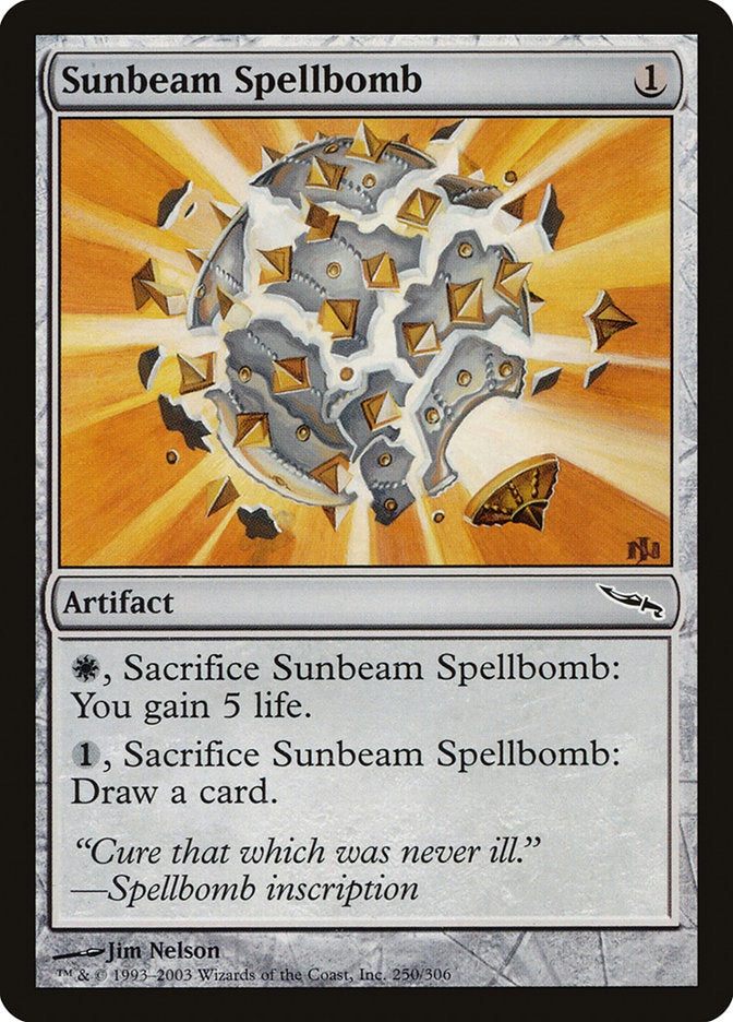 Sunbeam Spellbomb [Mirrodin] | Dragon's Lair Comics and Fantasy Houston TX
