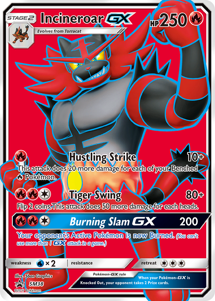 Incineroar GX (SM38) [Sun & Moon: Black Star Promos] | Dragon's Lair Comics and Fantasy Houston TX