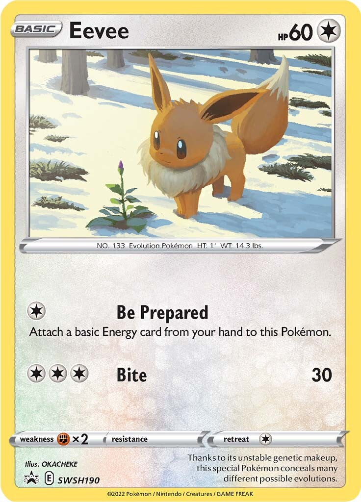 Eevee (SWSH190) [Sword & Shield: Black Star Promos] | Dragon's Lair Comics and Fantasy Houston TX