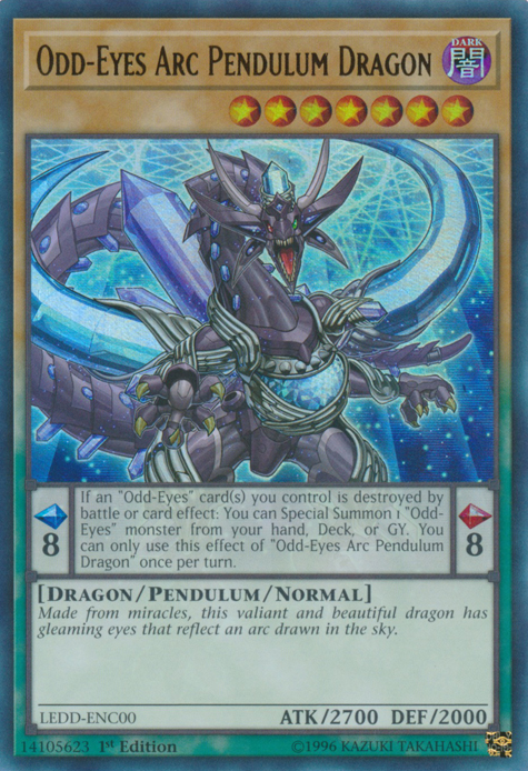 Odd-Eyes Arc Pendulum Dragon [LEDD-ENC00] Ultra Rare | Dragon's Lair Comics and Fantasy Houston TX