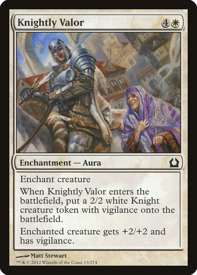 Knightly Valor [Return to Ravnica] | Dragon's Lair Comics and Fantasy Houston TX