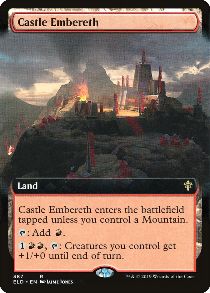 Castle Embereth (Extended Art) [Throne of Eldraine] | Dragon's Lair Comics and Fantasy Houston TX