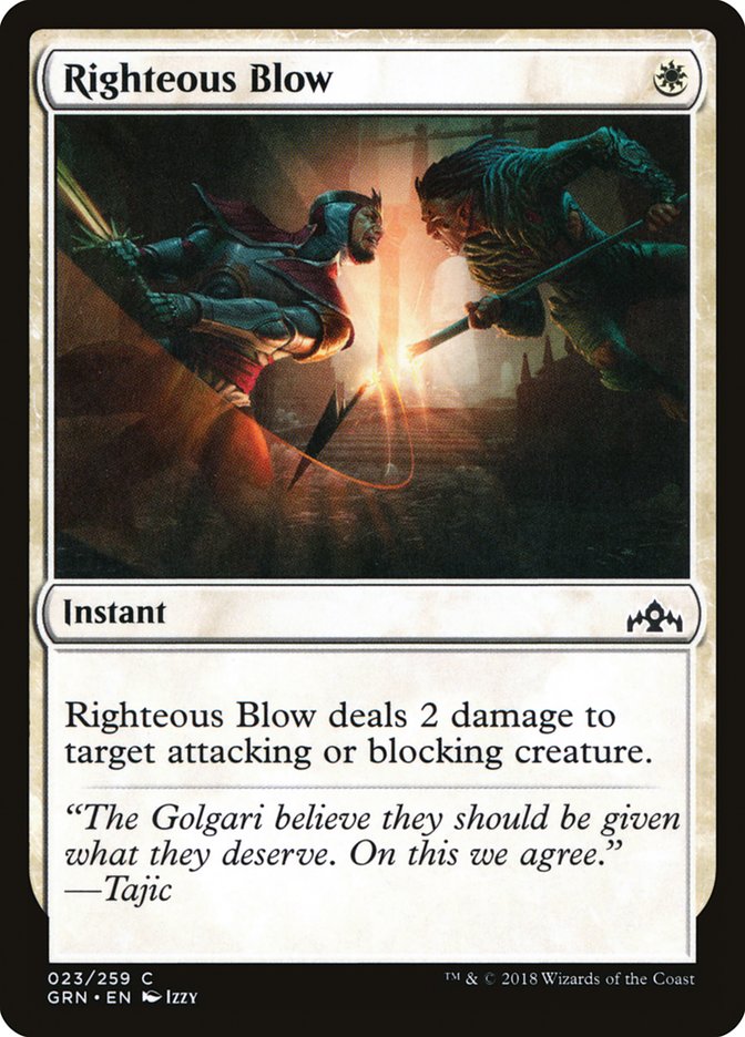Righteous Blow [Guilds of Ravnica] | Dragon's Lair Comics and Fantasy Houston TX