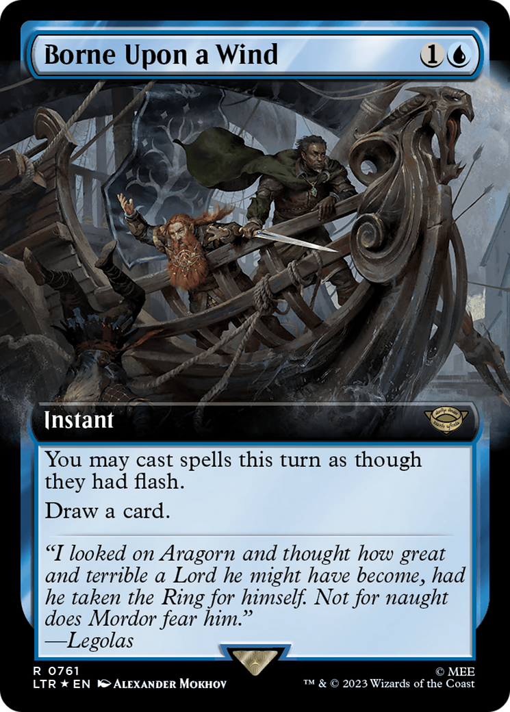 Borne Upon a Wind (Extended Art) (Surge Foil) [The Lord of the Rings: Tales of Middle-Earth] | Dragon's Lair Comics and Fantasy Houston TX
