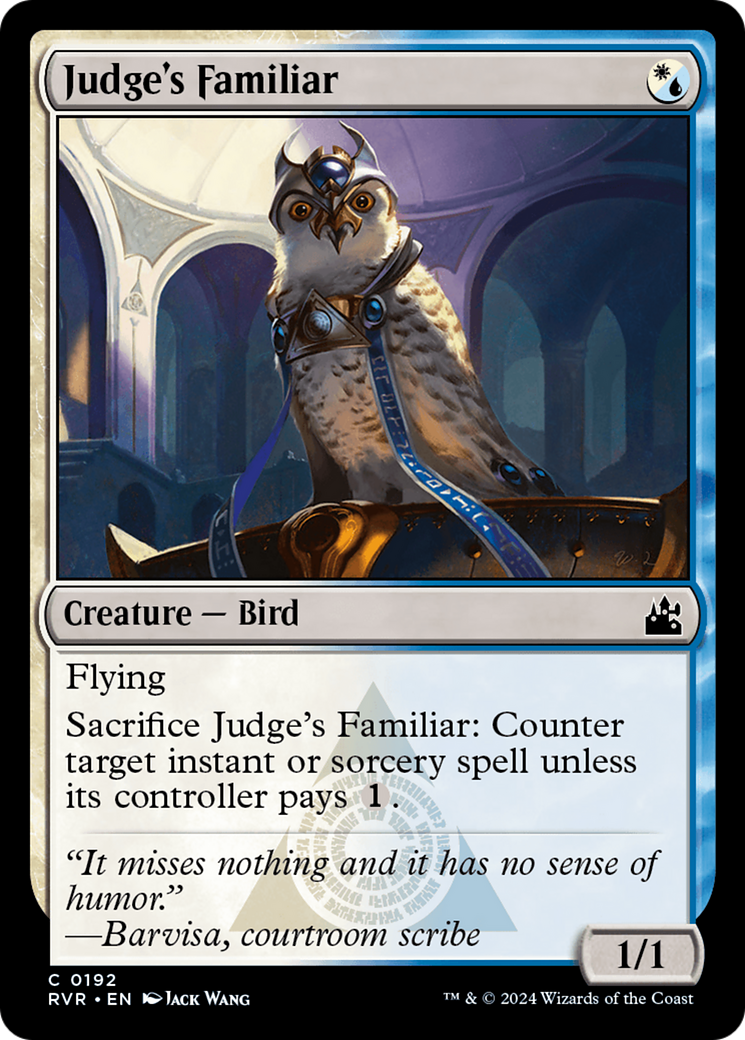 Judge's Familiar [Ravnica Remastered] | Dragon's Lair Comics and Fantasy Houston TX