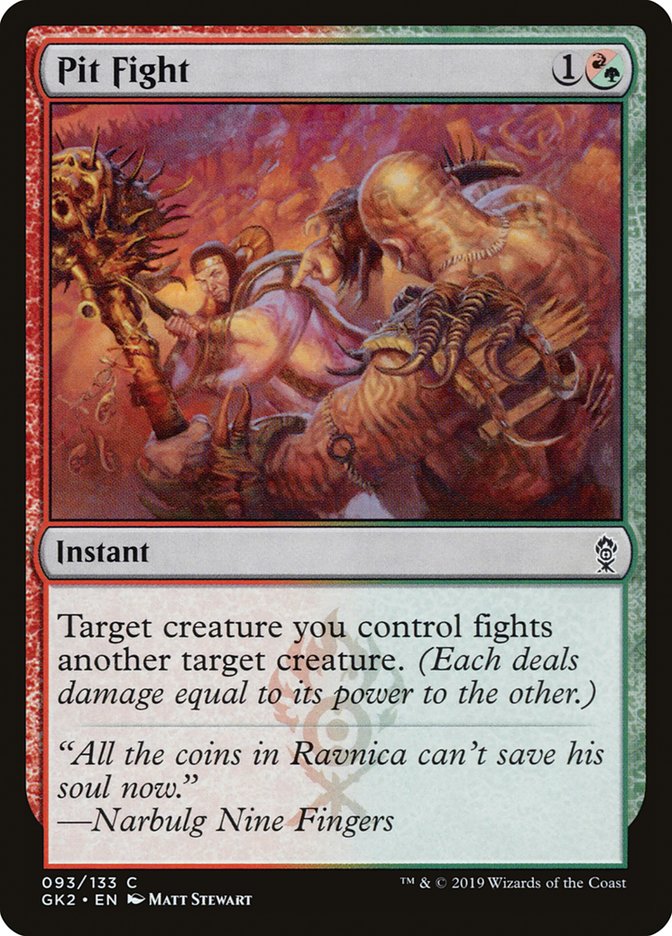 Pit Fight [Ravnica Allegiance Guild Kit] | Dragon's Lair Comics and Fantasy Houston TX