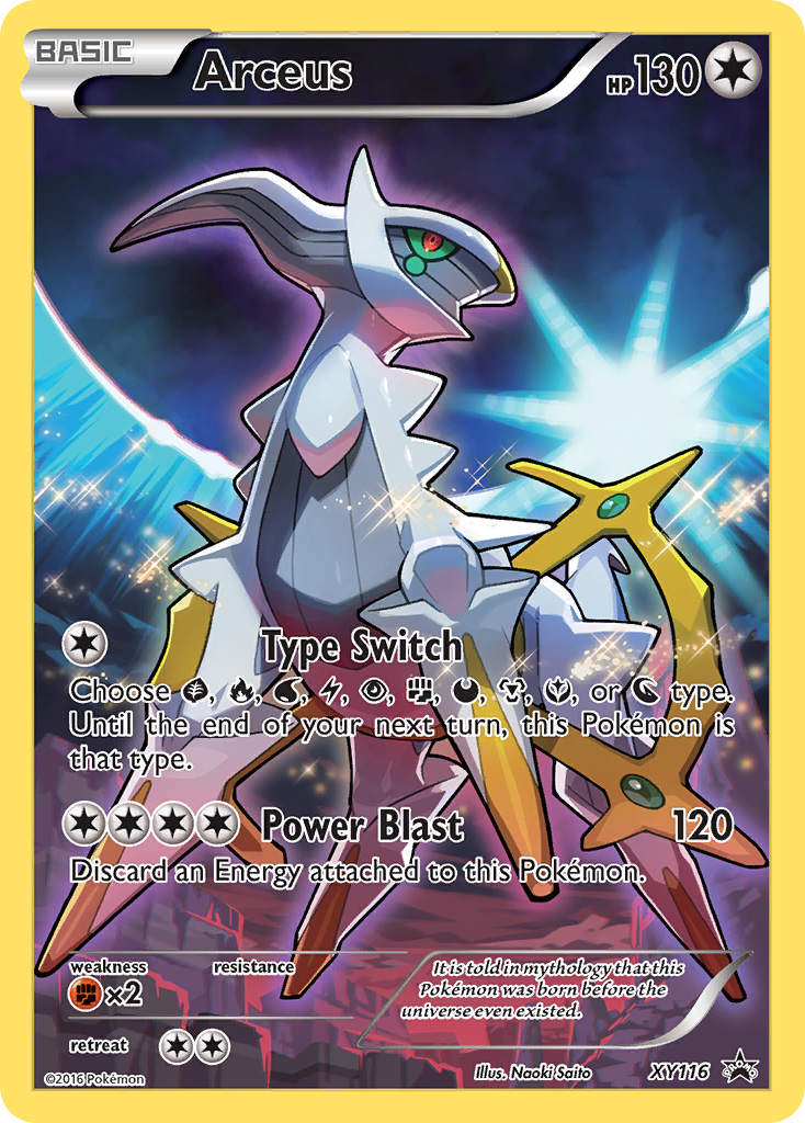 Arceus (XY116) [XY: Black Star Promos] | Dragon's Lair Comics and Fantasy Houston TX