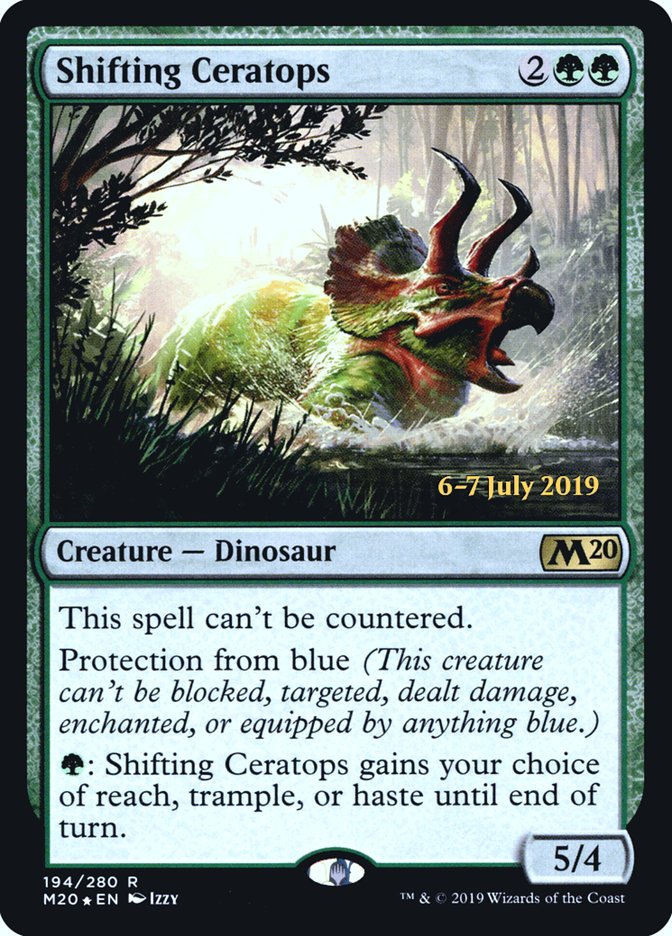 Shifting Ceratops [Core Set 2020 Prerelease Promos] | Dragon's Lair Comics and Fantasy Houston TX