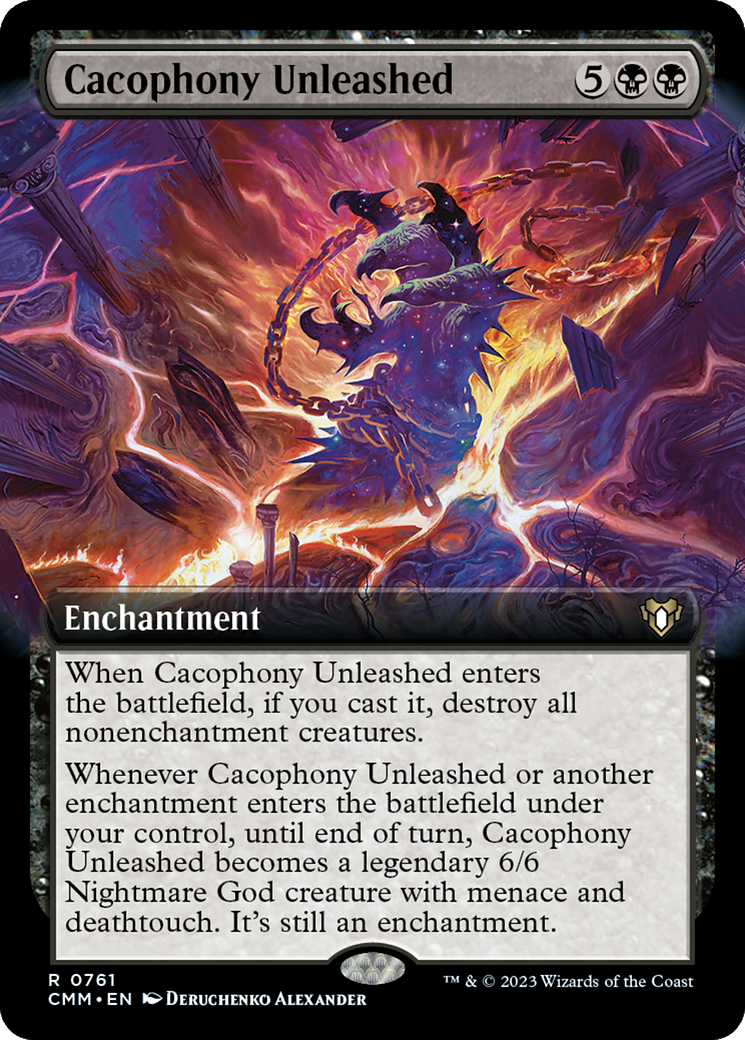 Cacophony Unleashed (Extended Art) [Commander Masters] | Dragon's Lair Comics and Fantasy Houston TX