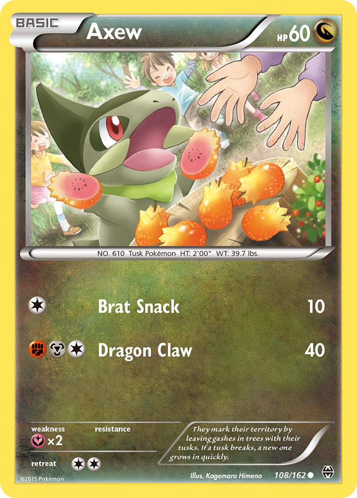 Axew (108/162) [XY: BREAKthrough] | Dragon's Lair Comics and Fantasy Houston TX