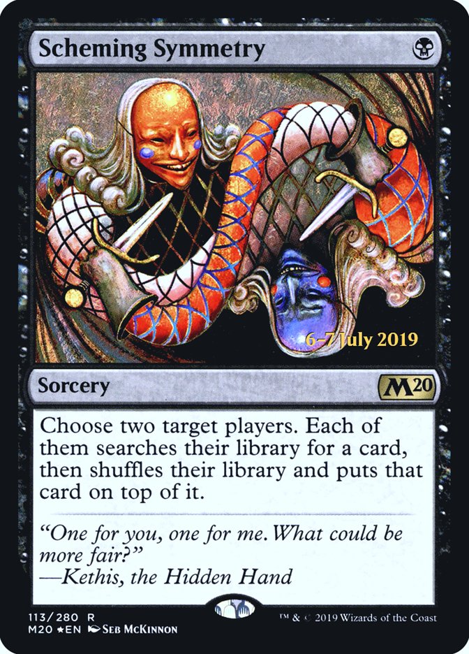 Scheming Symmetry [Core Set 2020 Prerelease Promos] | Dragon's Lair Comics and Fantasy Houston TX