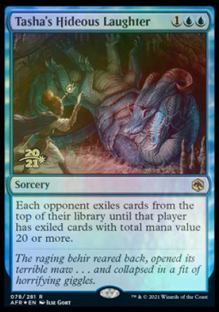 Tasha's Hideous Laughter [Dungeons & Dragons: Adventures in the Forgotten Realms Prerelease Promos] | Dragon's Lair Comics and Fantasy Houston TX