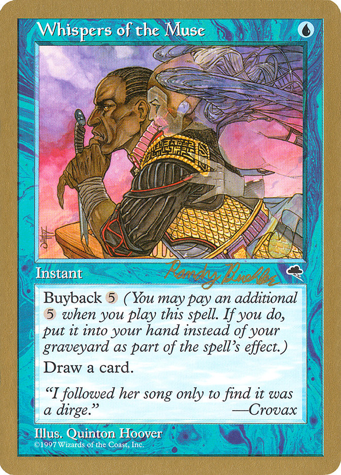 Whispers of the Muse (Randy Buehler) [World Championship Decks 1998] | Dragon's Lair Comics and Fantasy Houston TX