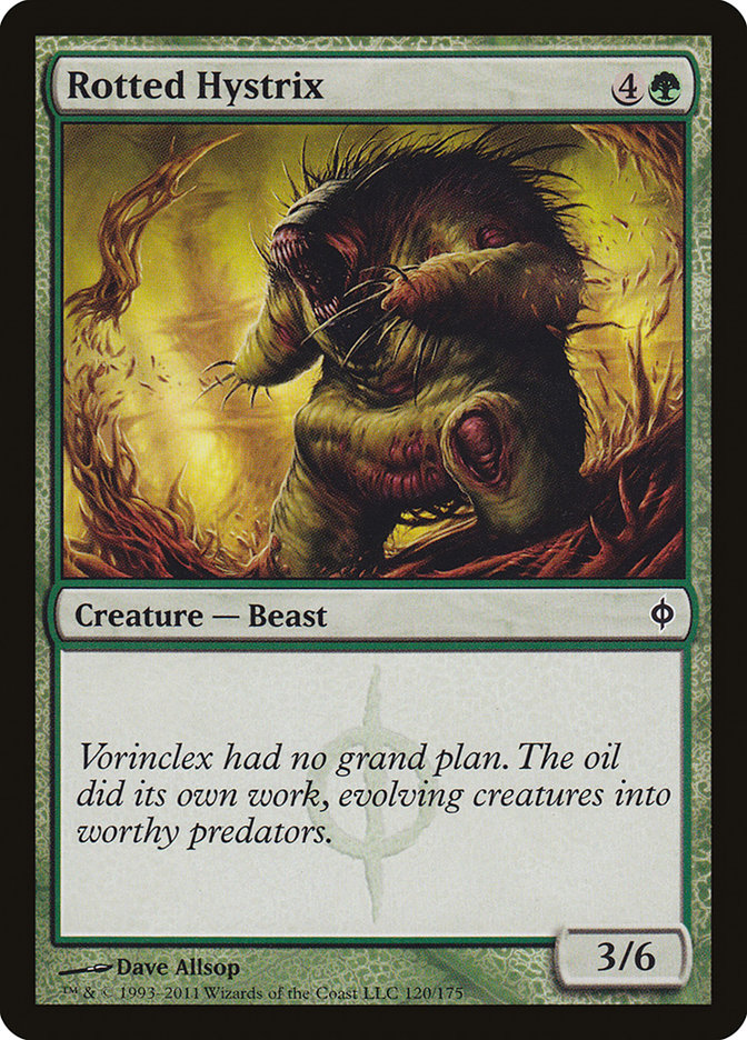 Rotted Hystrix [New Phyrexia] | Dragon's Lair Comics and Fantasy Houston TX