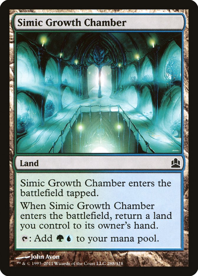 Simic Growth Chamber [Commander 2011] | Dragon's Lair Comics and Fantasy Houston TX