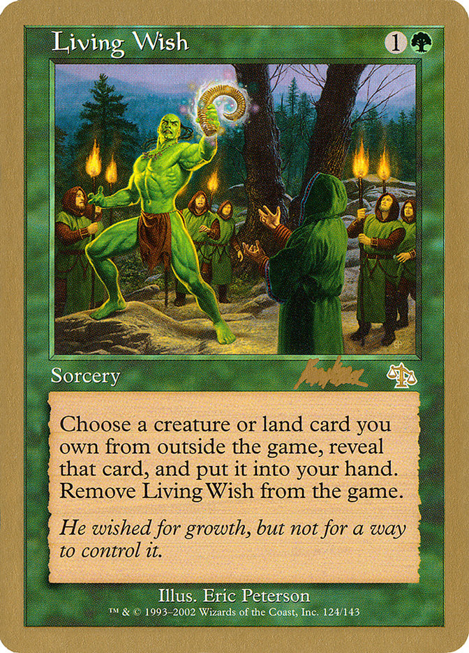 Living Wish (Brian Kibler) [World Championship Decks 2002] | Dragon's Lair Comics and Fantasy Houston TX