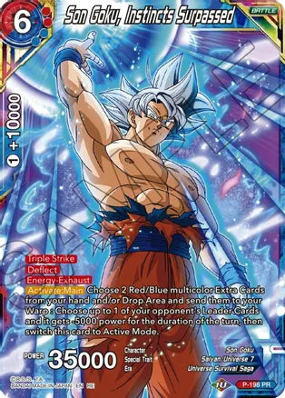 Son Goku, Instincts Surpassed (P-198) [Mythic Booster] | Dragon's Lair Comics and Fantasy Houston TX