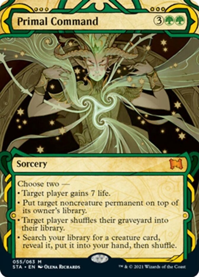 Primal Command (Foil Etched) [Strixhaven: School of Mages Mystical Archive] | Dragon's Lair Comics and Fantasy Houston TX
